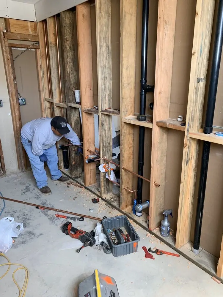 Commercial rough-in plumbing for Water Heater Replacement in South Fork
